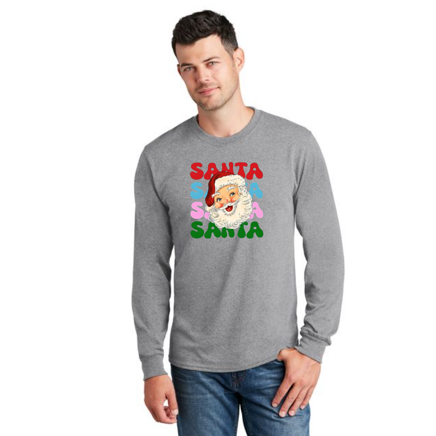 CHRISTMAS PC54LS Port & Company® Long Sleeve Core Cotton Tee 38
