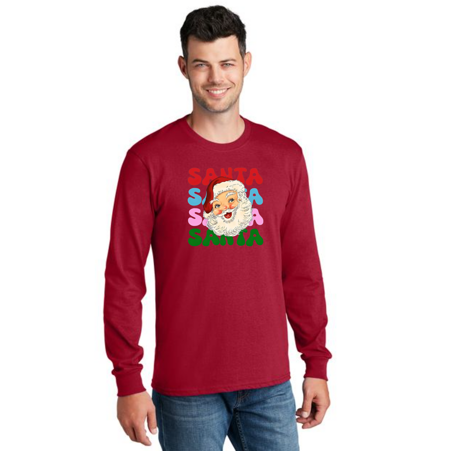 CHRISTMAS PC54LS Port & Company® Long Sleeve Core Cotton Tee 38