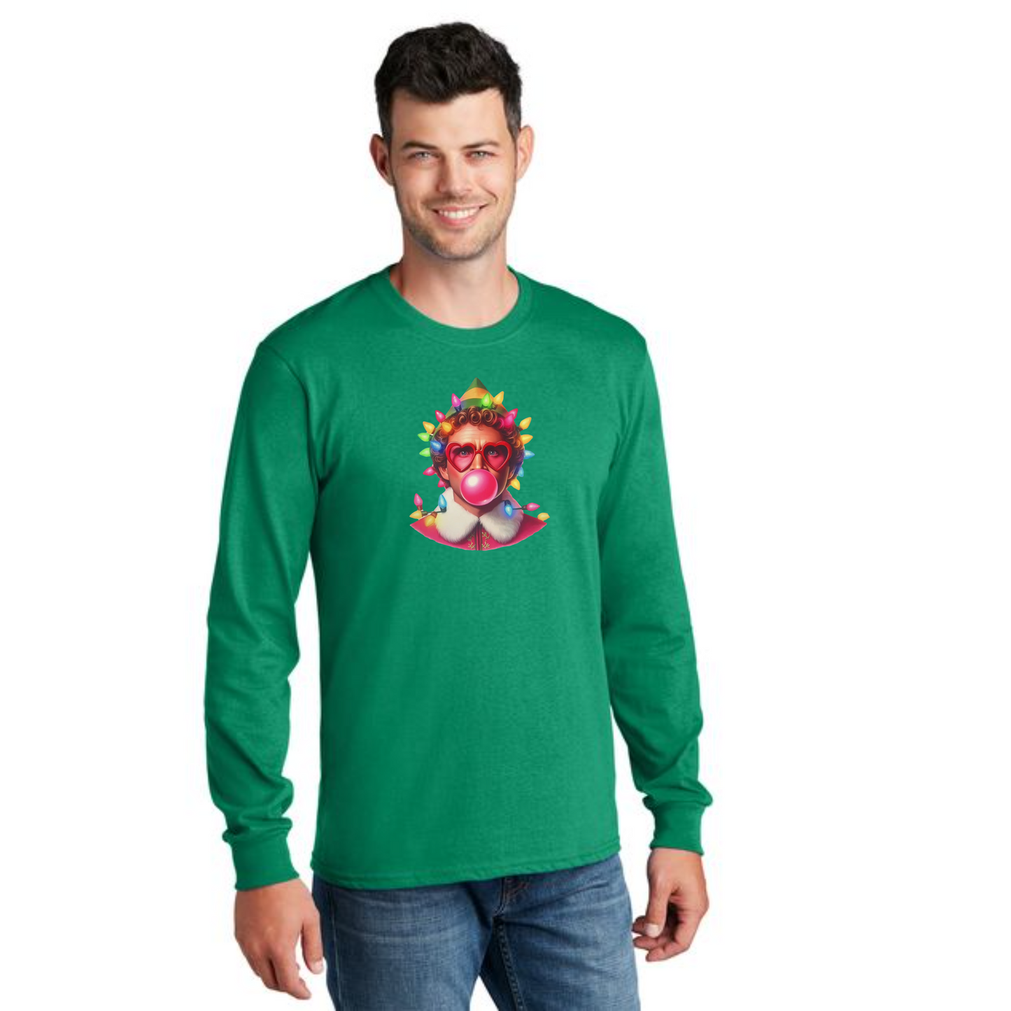 CHRISTMAS PC54LS Port & Company® Long Sleeve Core Cotton Tee 39