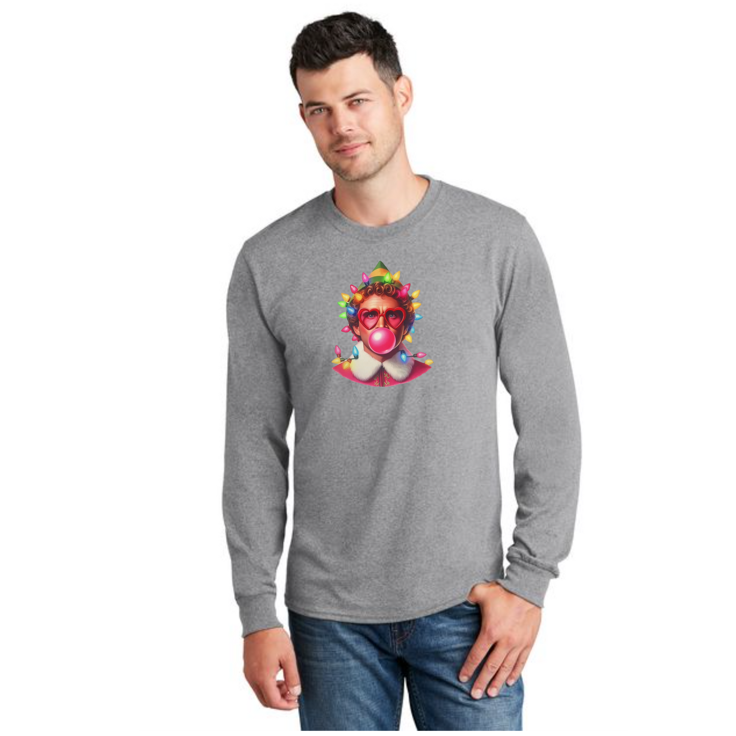 CHRISTMAS PC54LS Port & Company® Long Sleeve Core Cotton Tee 39