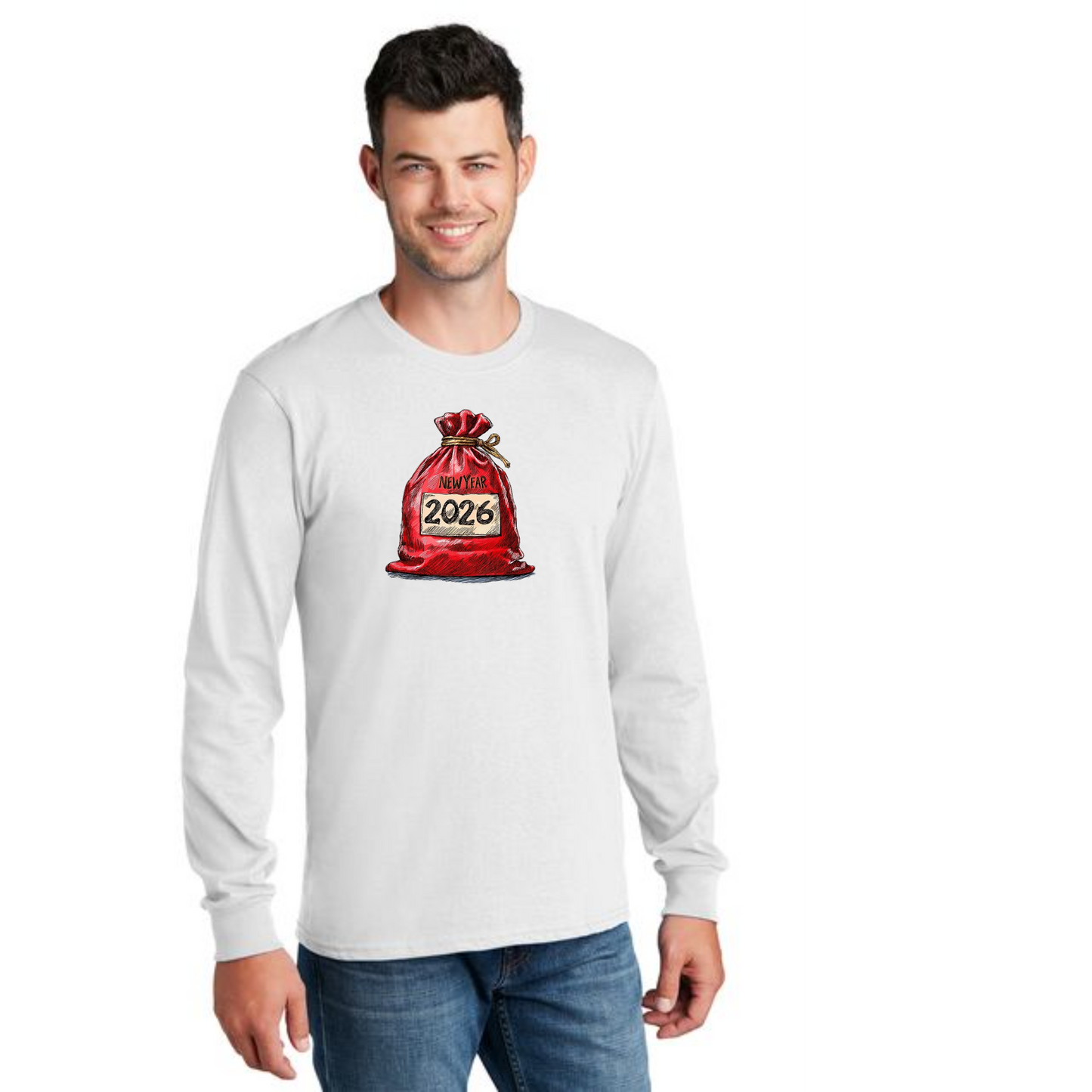 CHRISTMAS PC54LS Port & Company® Long Sleeve Core Cotton Tee 12