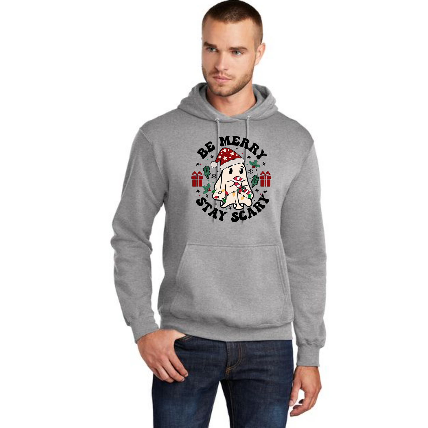 CHRISTMAS Port & Company® Core Fleece Pullover Hooded Sweatshirt 14