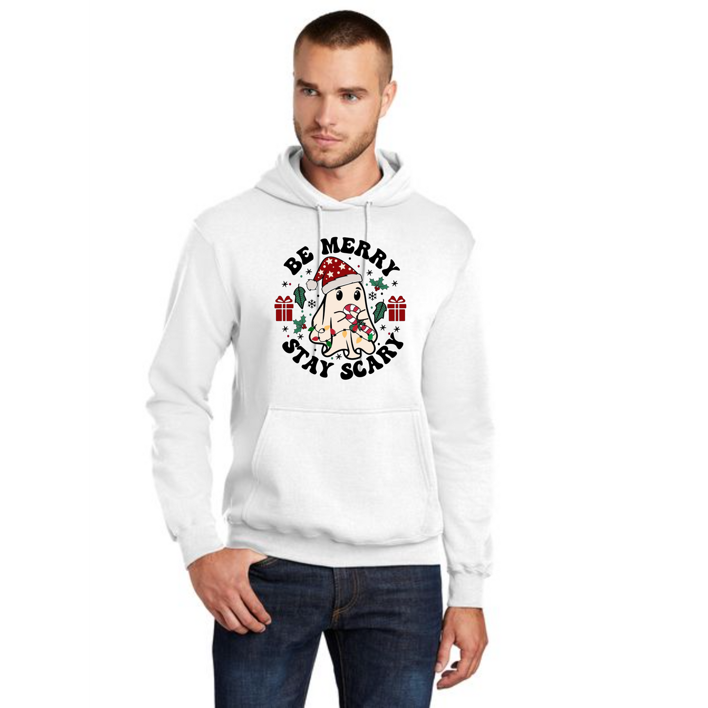 CHRISTMAS Port & Company® Core Fleece Pullover Hooded Sweatshirt 14