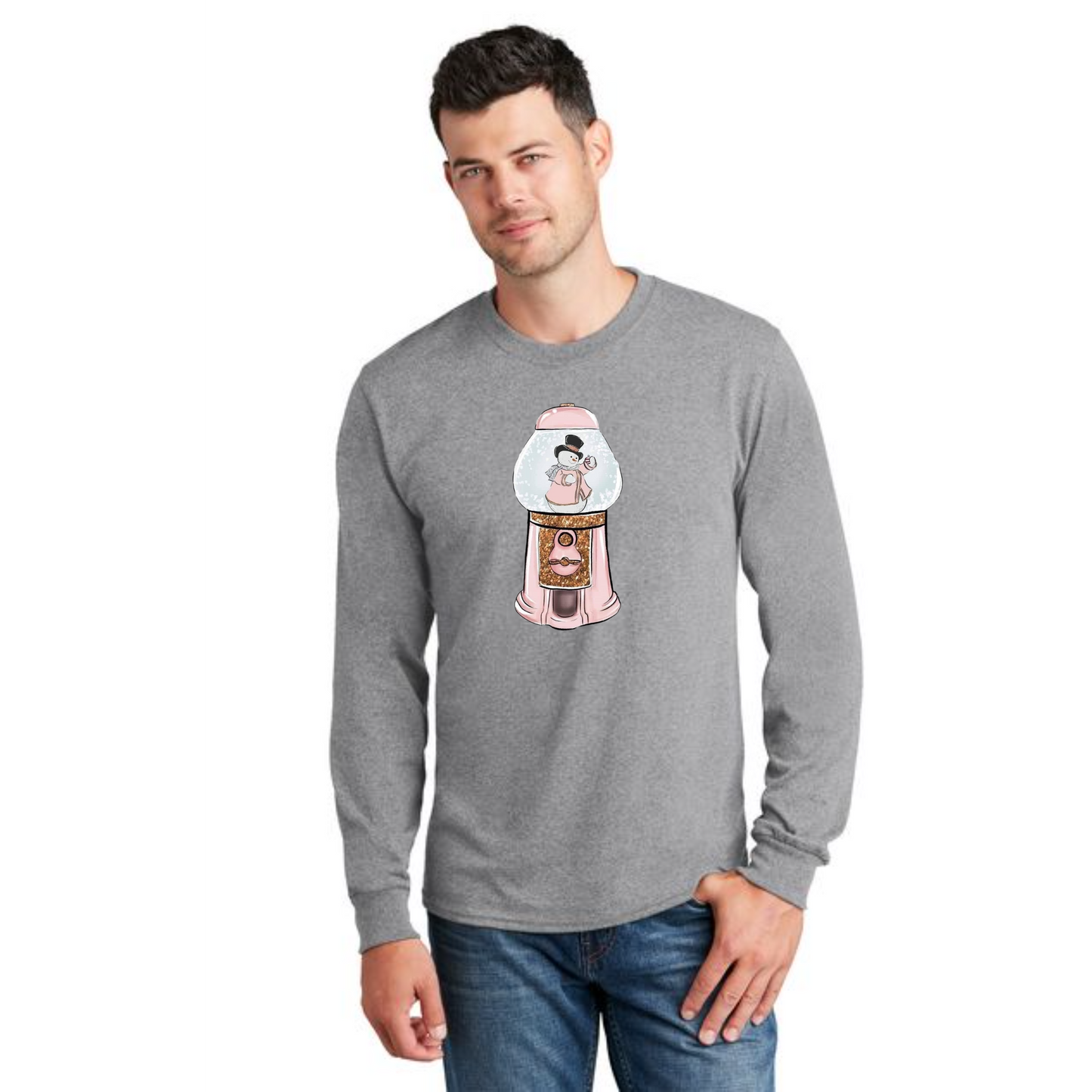 CHRISTMAS PC54LS Port & Company® Long Sleeve Core Cotton Tee 15