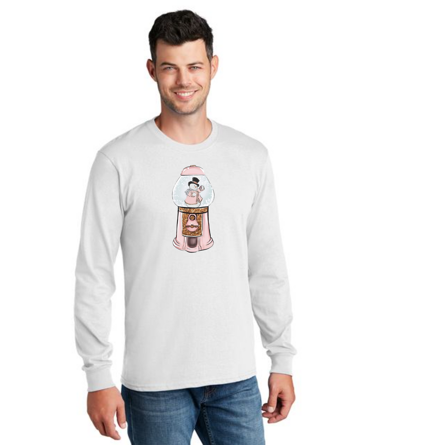 CHRISTMAS PC54LS Port & Company® Long Sleeve Core Cotton Tee 15