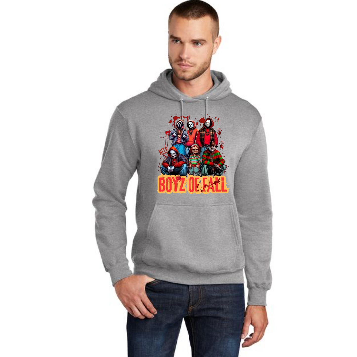 HALLOWEEN PC78H Port & Company® Core Fleece Pullover Hooded Sweatshirt HW-95
