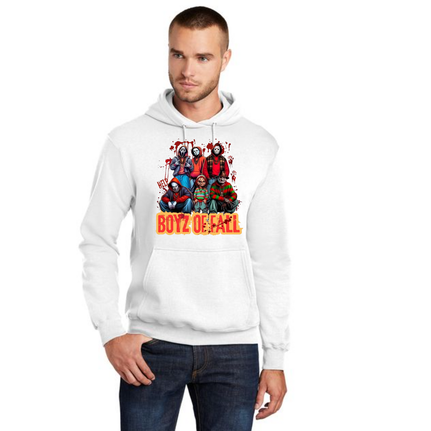 HALLOWEEN PC78H Port & Company® Core Fleece Pullover Hooded Sweatshirt HW-95