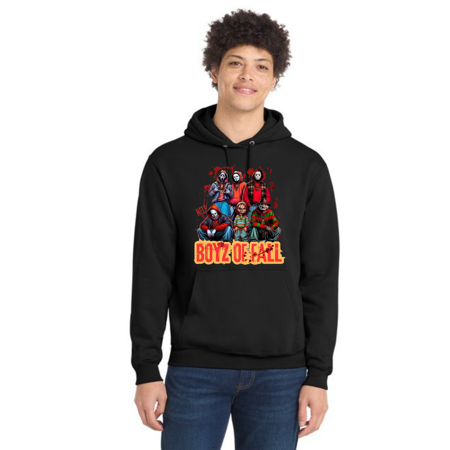 HALLOWEEN PC78H Port & Company® Core Fleece Pullover Hooded Sweatshirt HW-95