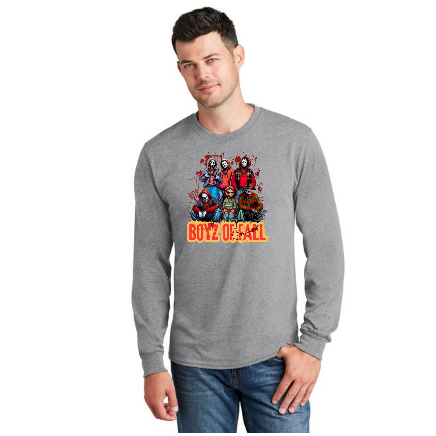 HALLOWEEN PC55LS Port & Company® Long Sleeve Core Cotton Tee HW-95