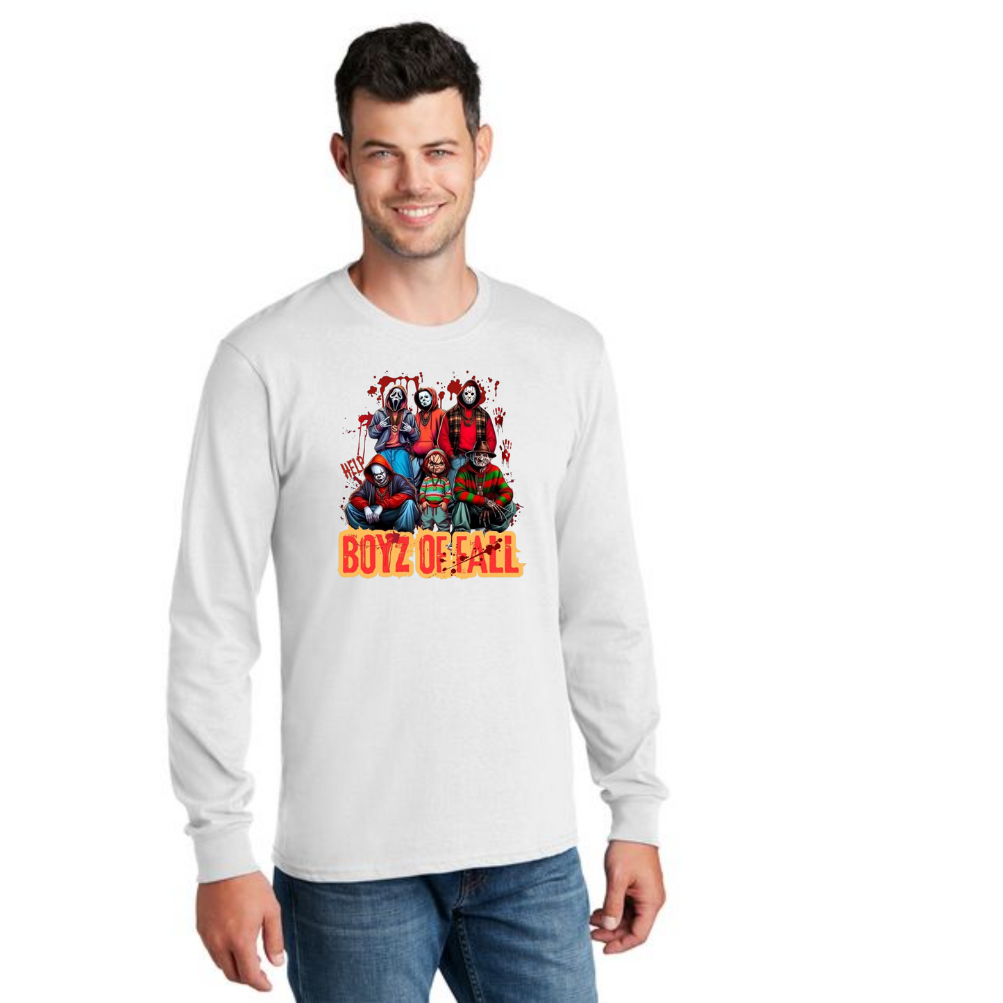 HALLOWEEN PC55LS Port & Company® Long Sleeve Core Cotton Tee HW-95