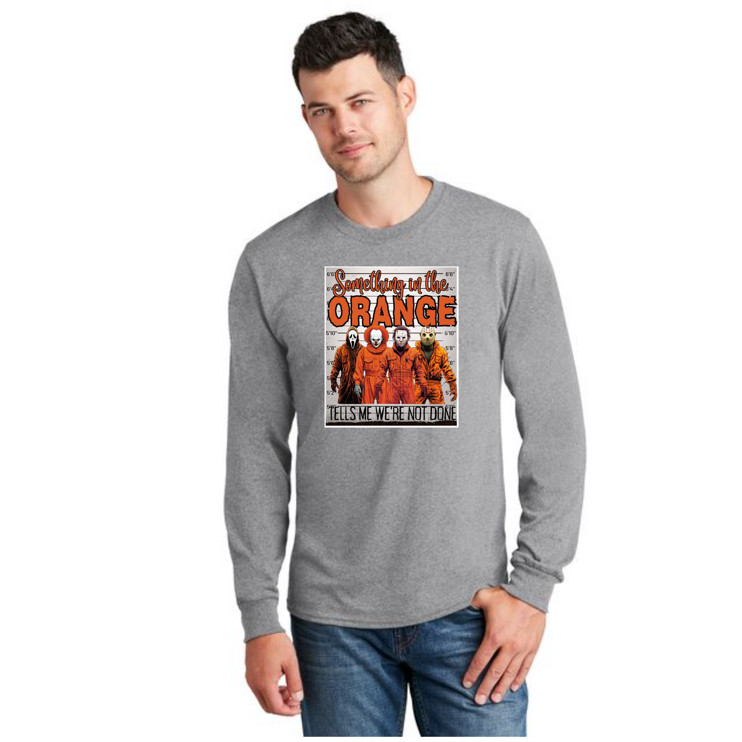 HALLOWEEN PC55LS Port & Company® Long Sleeve Core Cotton Tee HW-96