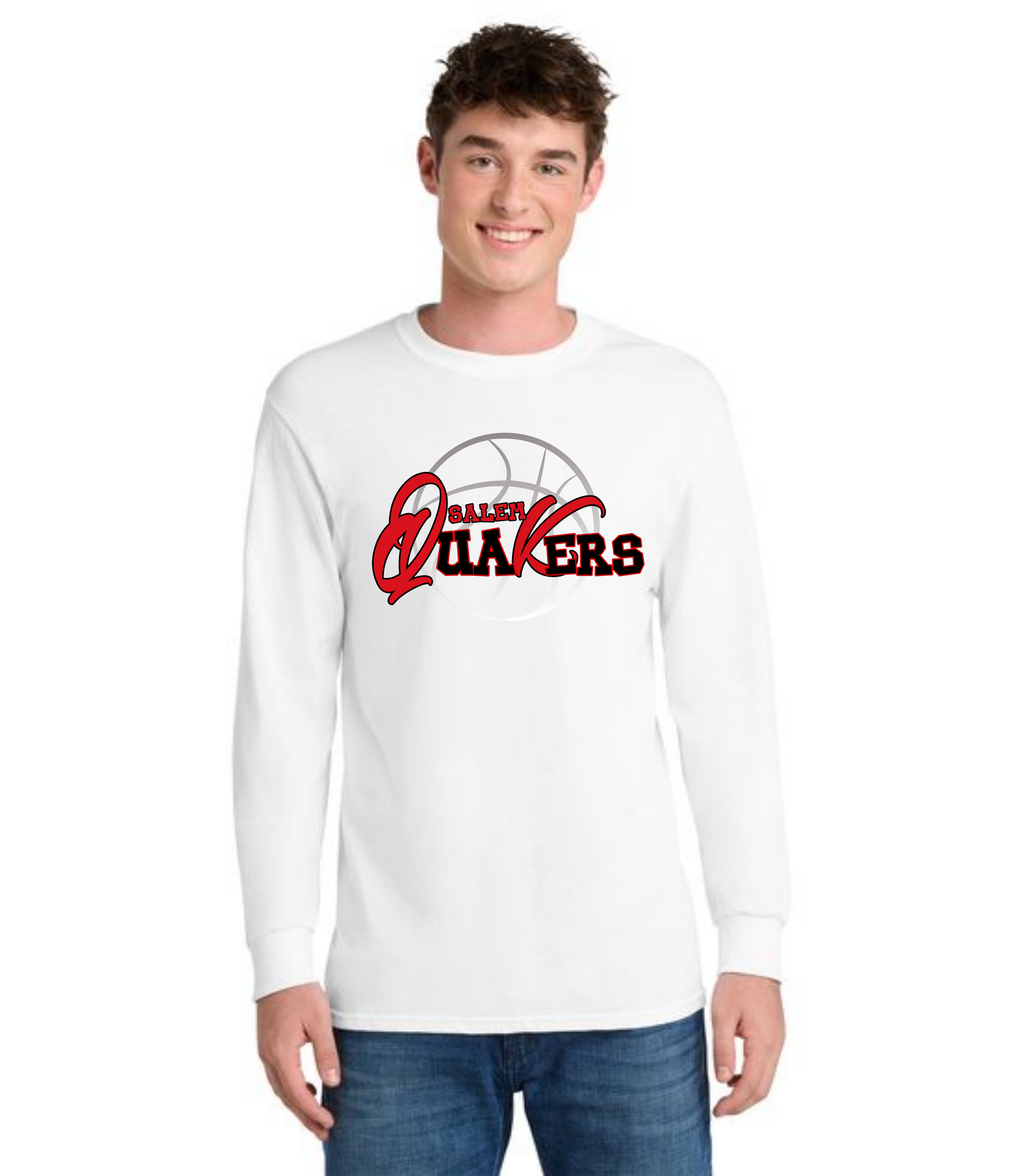 SALEM QUAKERS BASKETBALL DM132 District ® Perfect Tri ® Long Sleeve Tee 21