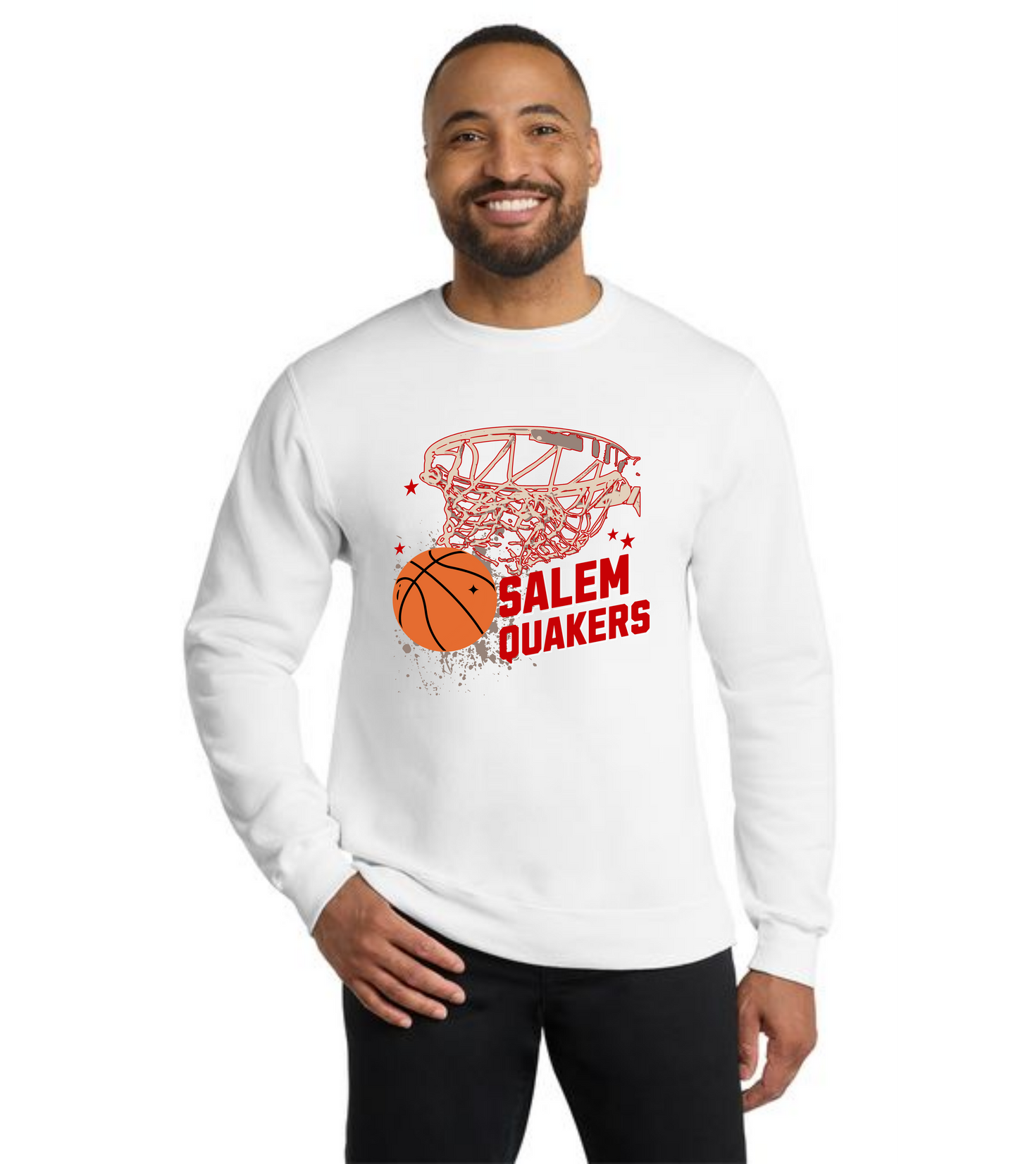 SALEM QUAKERS BASKETBALL PC78 Port & Company® Core Fleece Crewneck Sweatshirt 23