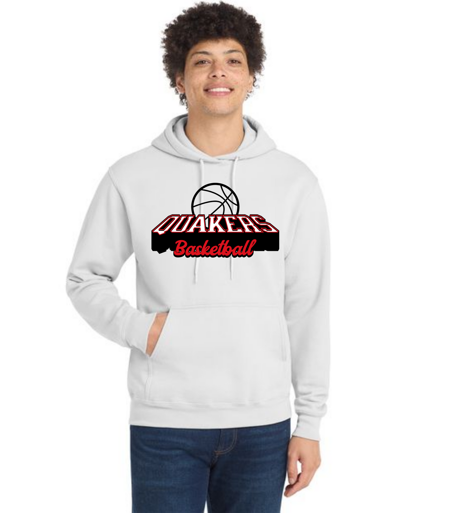 SALEM QUAKERS BASKETBALL Port & Company® Core Fleece Pullover Hooded Sweatshirt 24