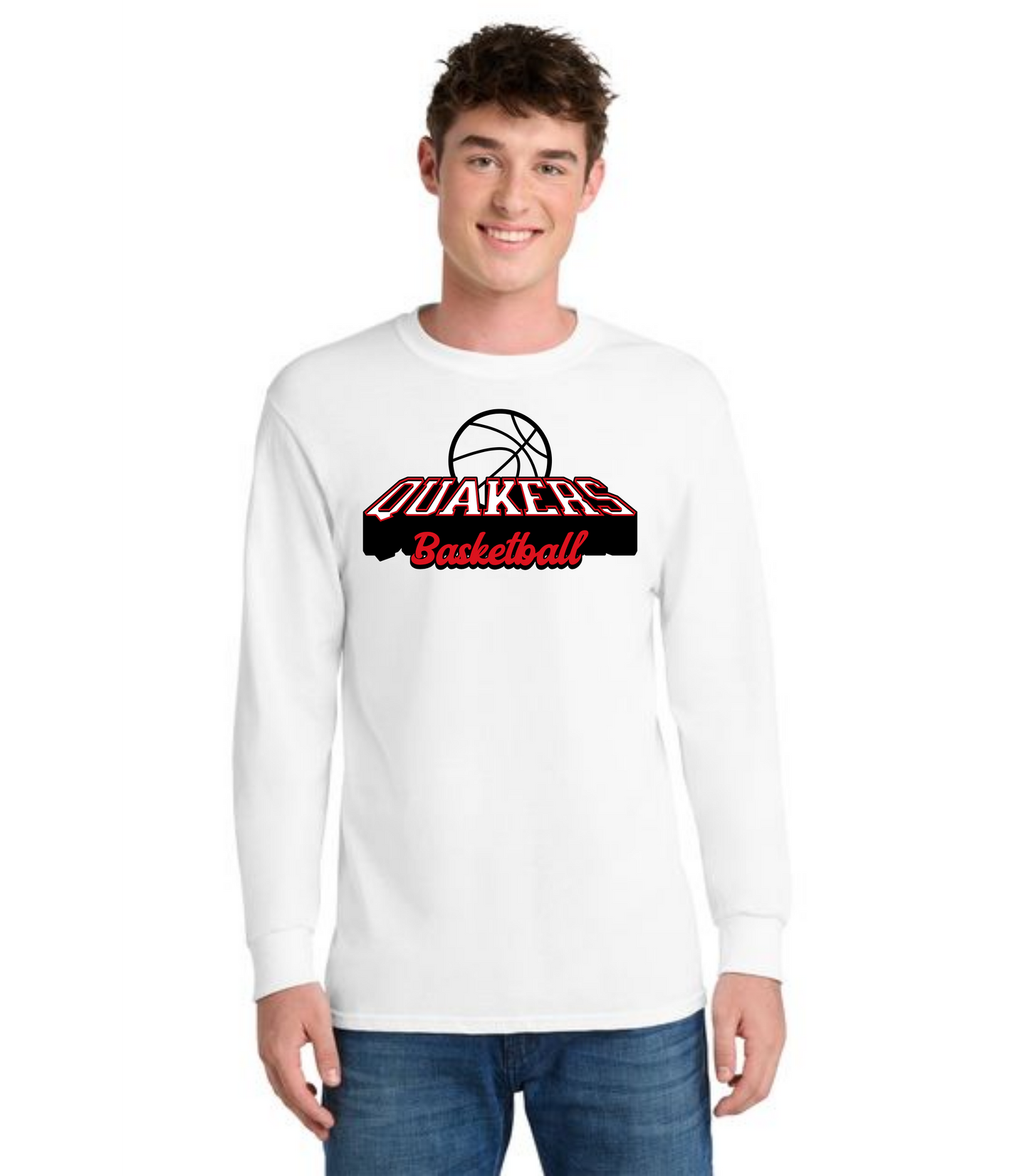 SALEM QUAKERS BASKETBALL DM132 District ® Perfect Tri ® Long Sleeve Tee 24