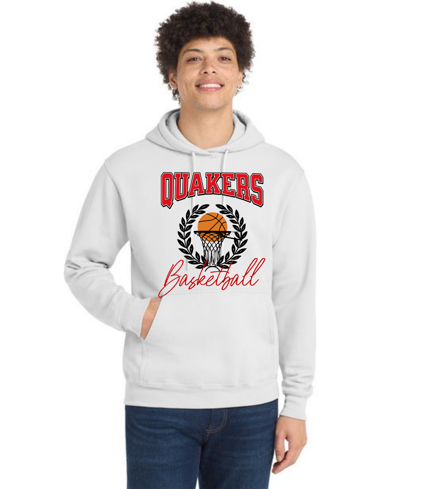 SALEM QUAKERS BASKETBALL Port & Company® Core Fleece Pullover Hooded Sweatshirt 14