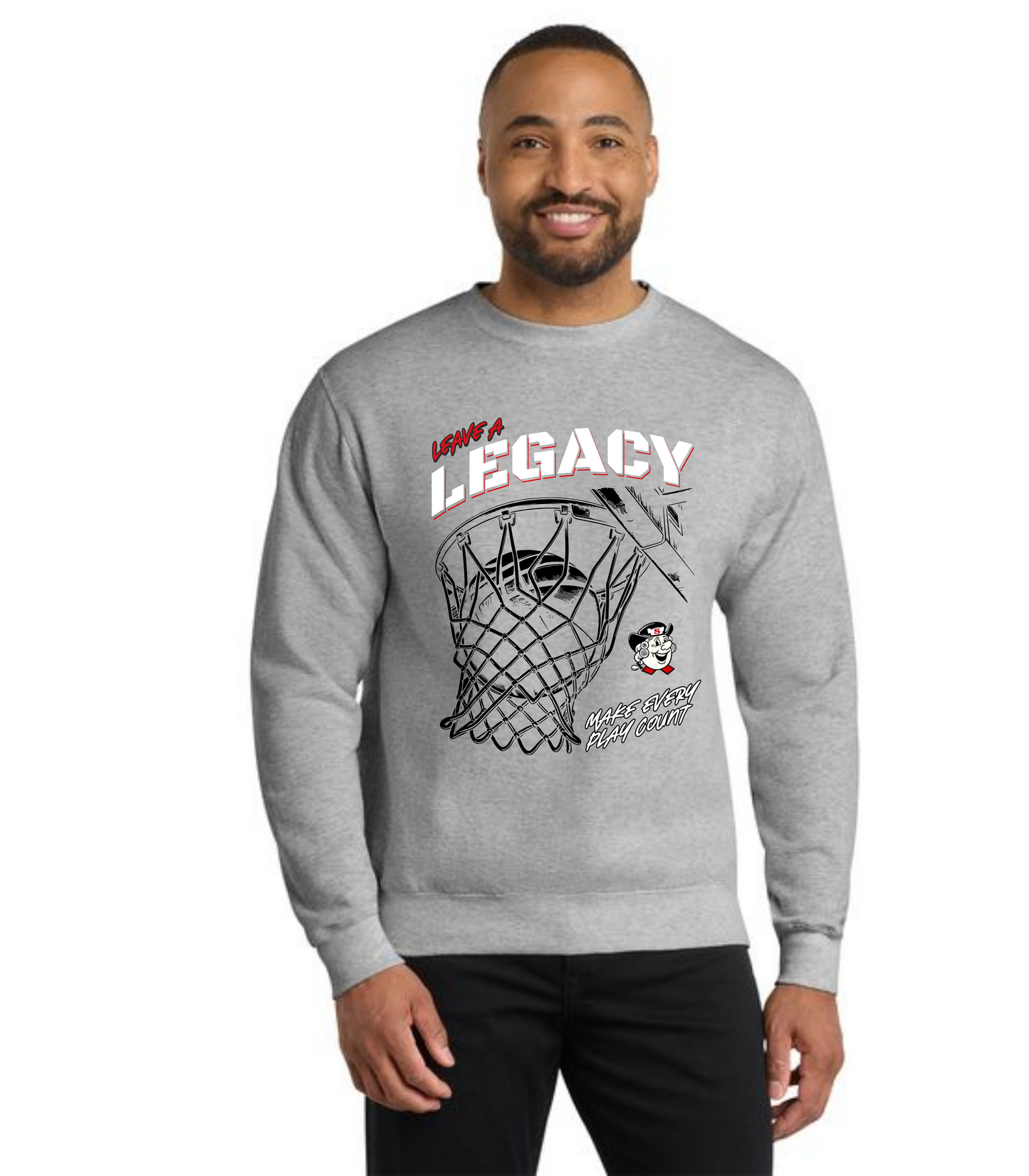 SALEM QUAKERS BASKETBALL PC78 Port & Company® Core Fleece Crewneck Sweatshirt 17