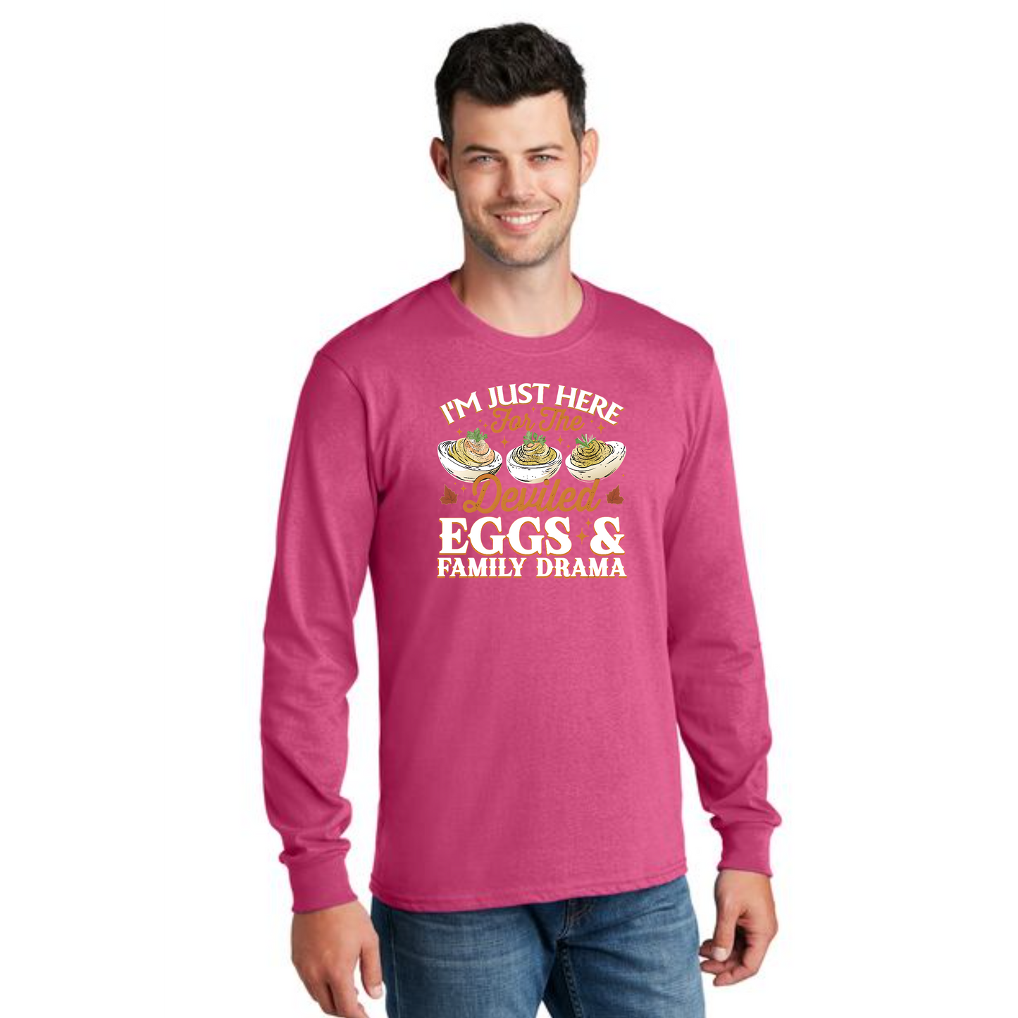 THANKSGIVING PC54LS Port & Company® Long Sleeve Core Cotton Tee 68