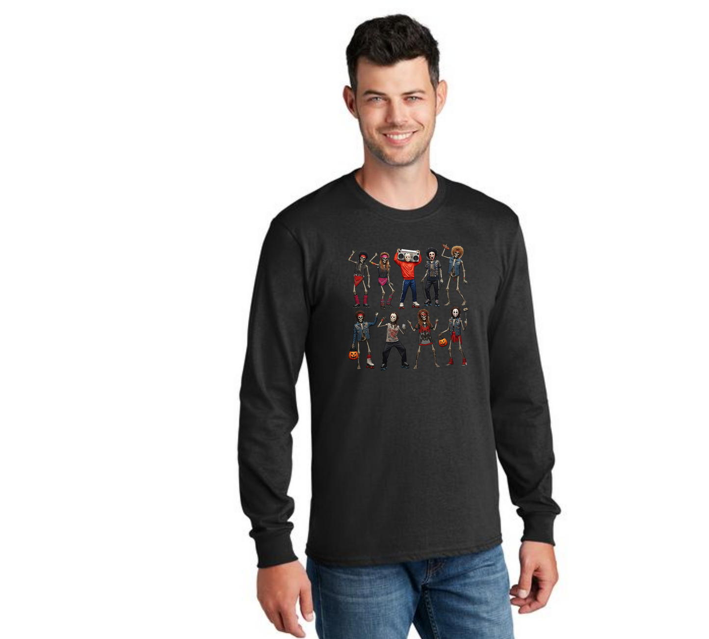 HALLOWEEN PC55LS Port & Company® Long Sleeve Core Cotton Tee HW-78