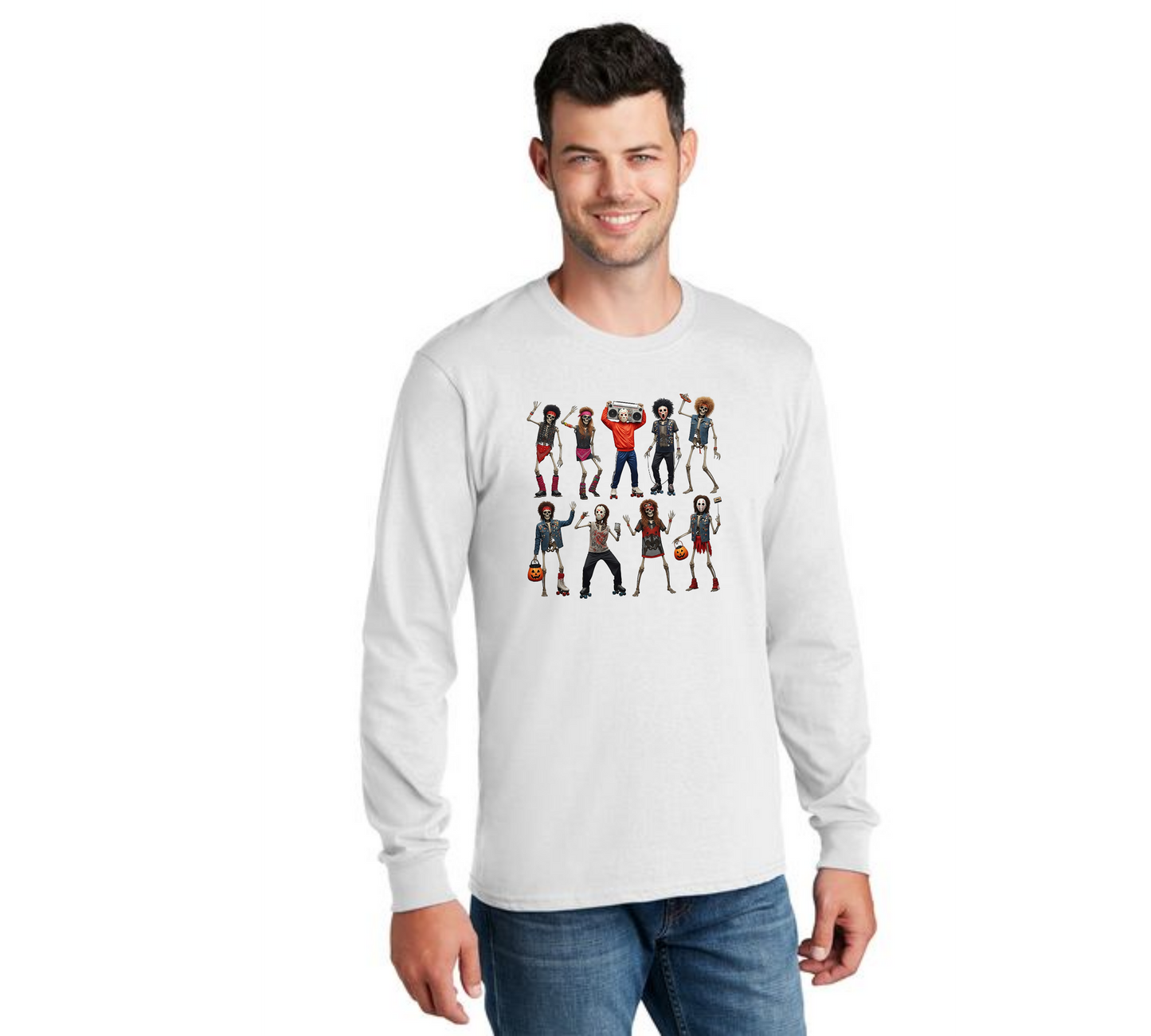 HALLOWEEN PC55LS Port & Company® Long Sleeve Core Cotton Tee HW-78
