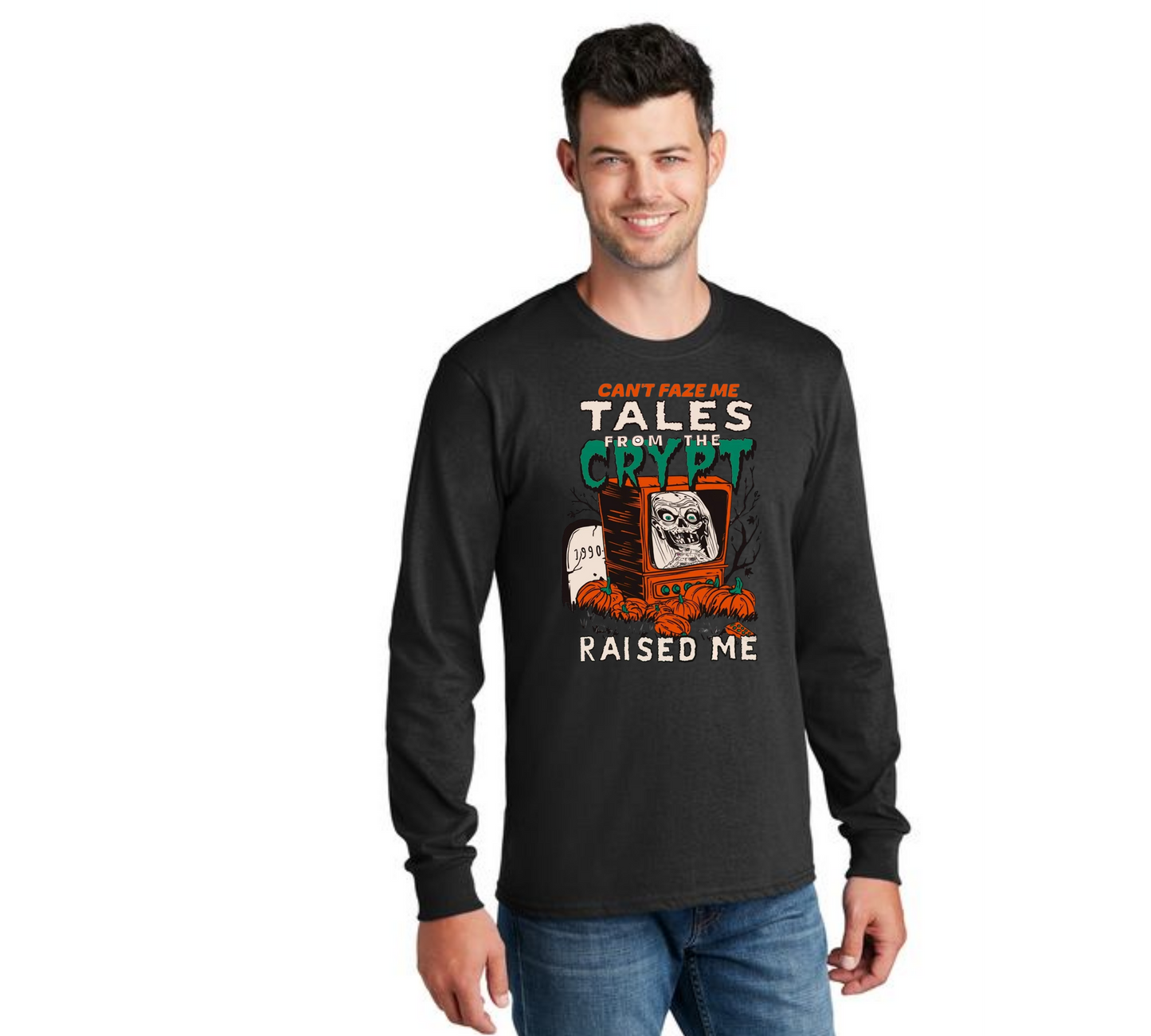 HALLOWEEN PC55LS Port & Company® Long Sleeve Core Cotton Tee HW-81