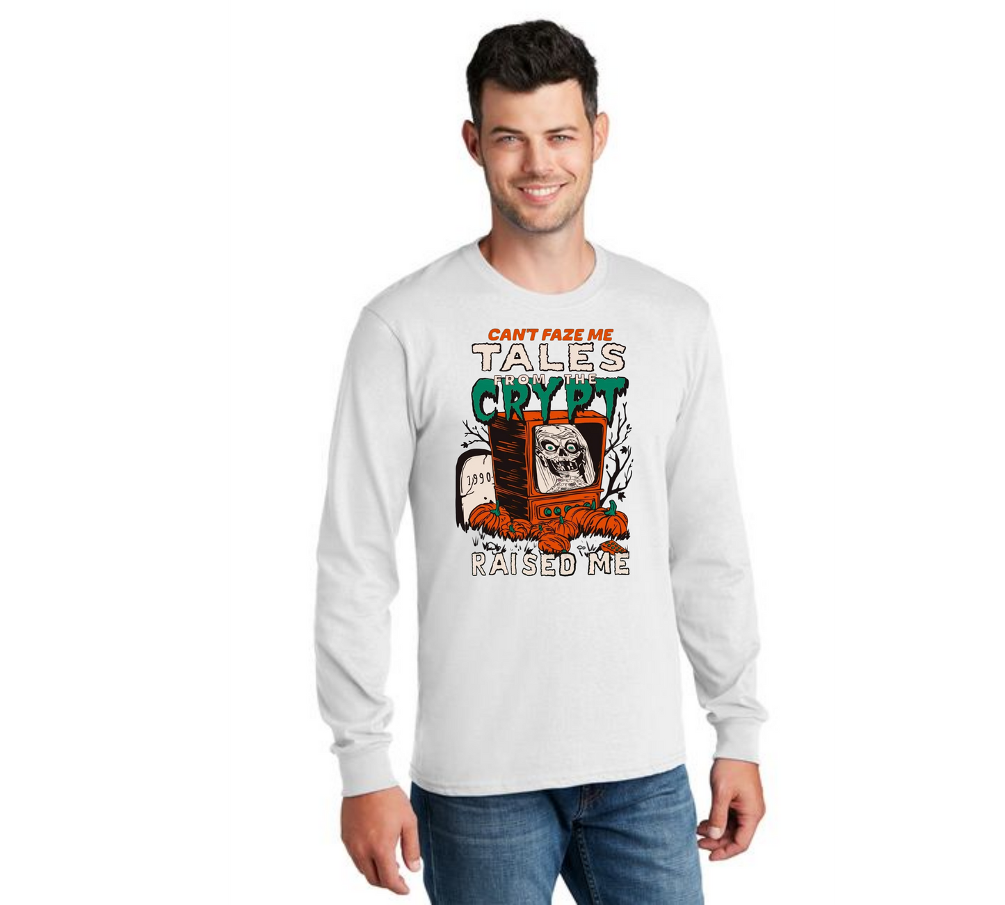 HALLOWEEN PC55LS Port & Company® Long Sleeve Core Cotton Tee HW-81