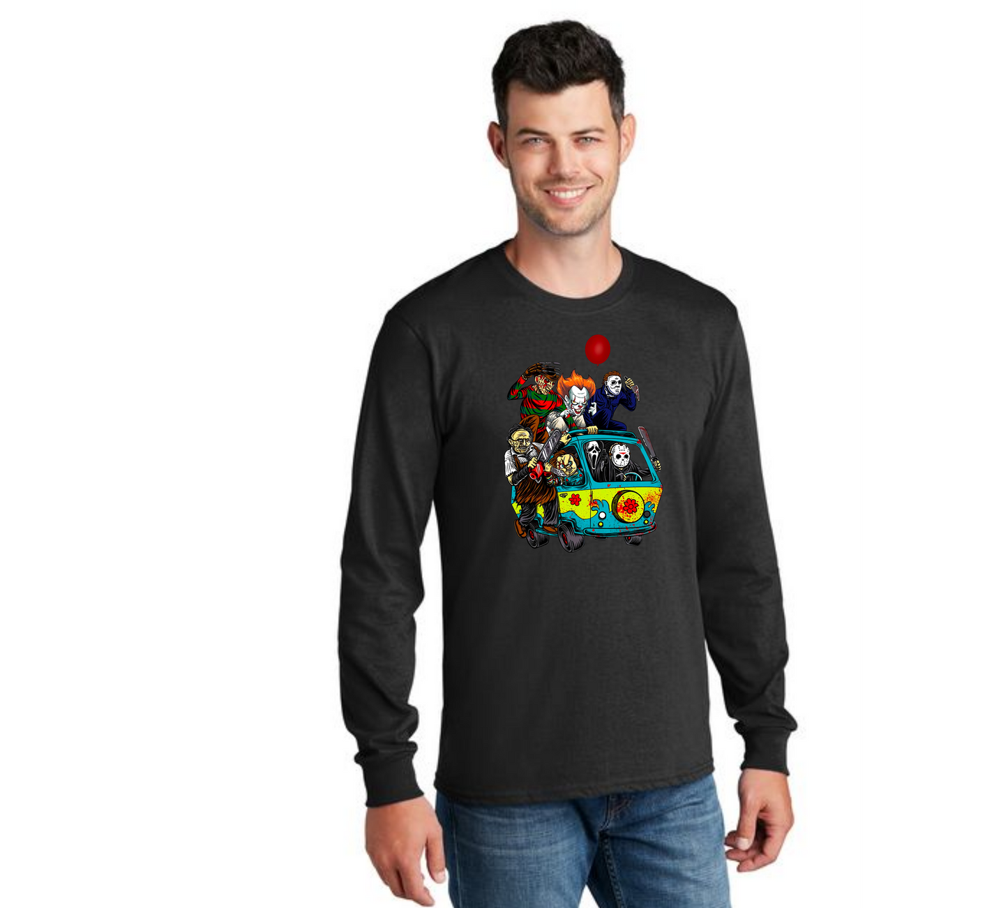 HALLOWEEN PC55LS Port & Company® Long Sleeve Core Cotton Tee HW-82