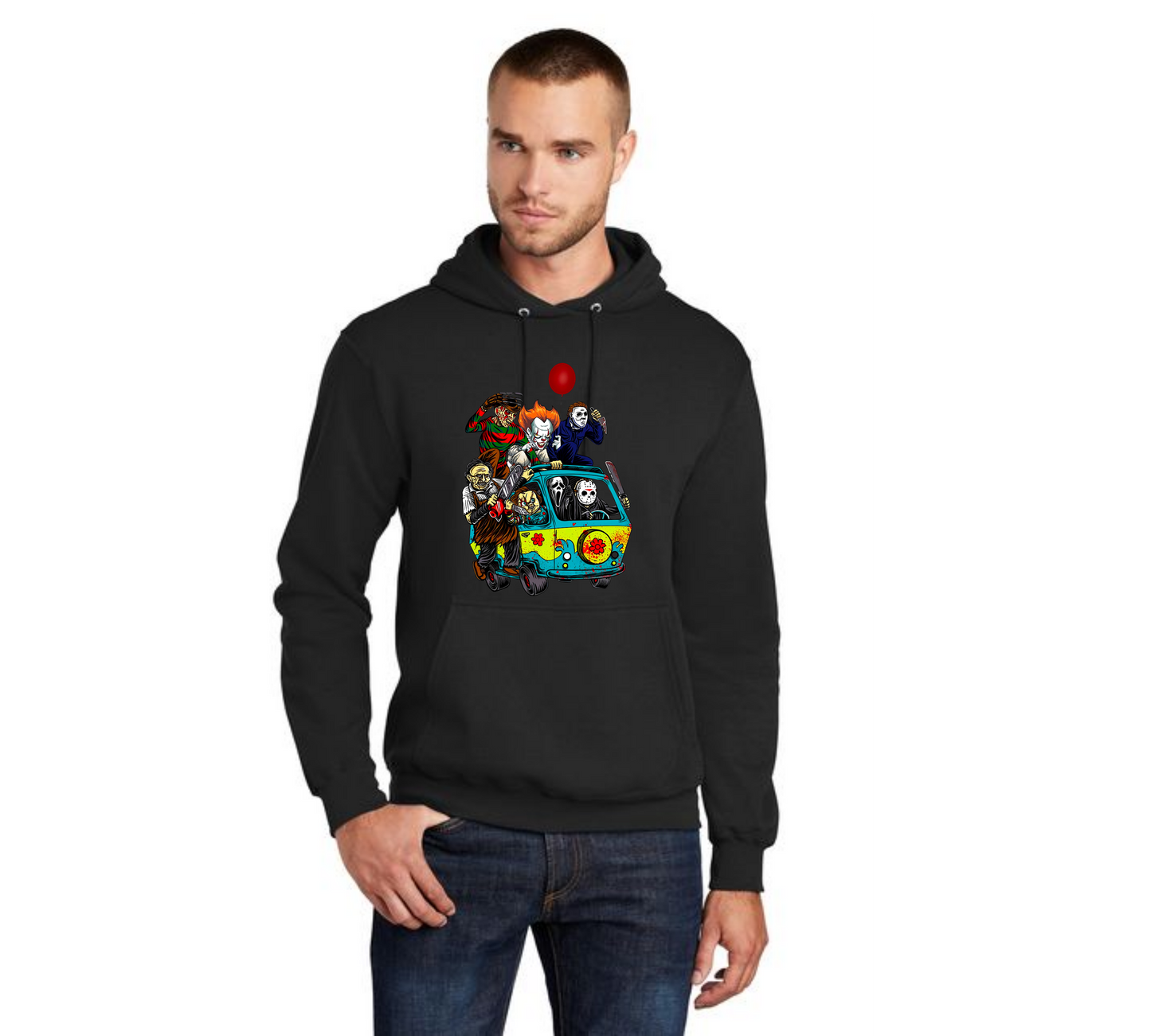 HALLOWEEN PC78H Port & Company® Core Fleece Pullover Hooded Sweatshirt HW-82