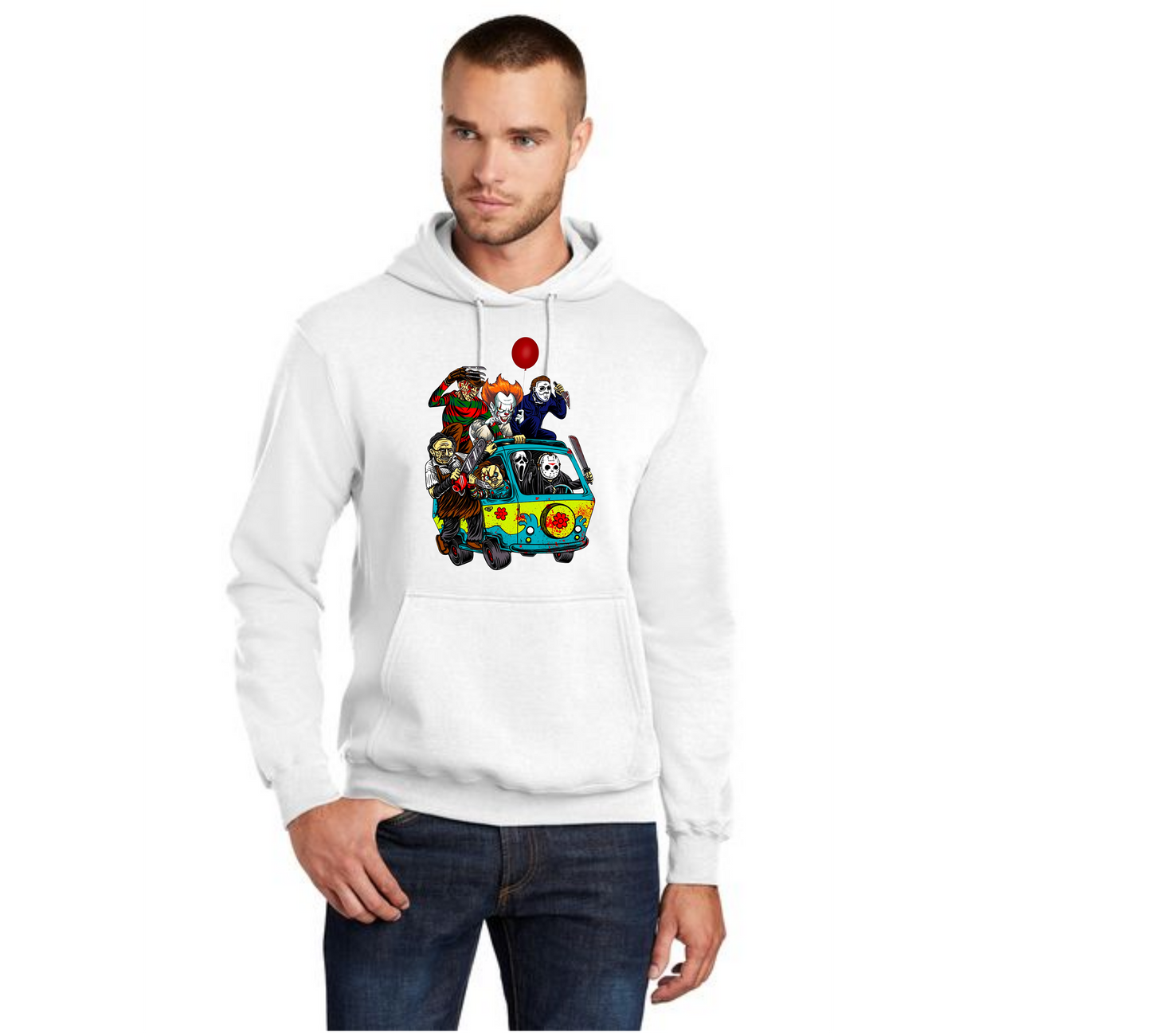 HALLOWEEN PC78H Port & Company® Core Fleece Pullover Hooded Sweatshirt HW-82