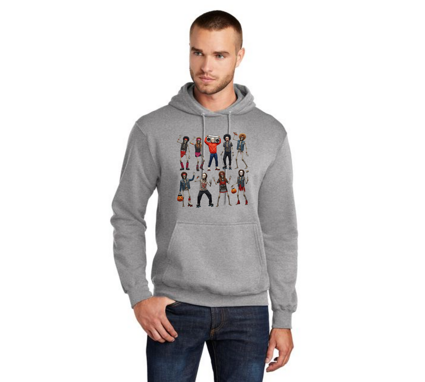 HALLOWEEN PC78H Port & Company® Core Fleece Pullover Hooded Sweatshirt HW-78
