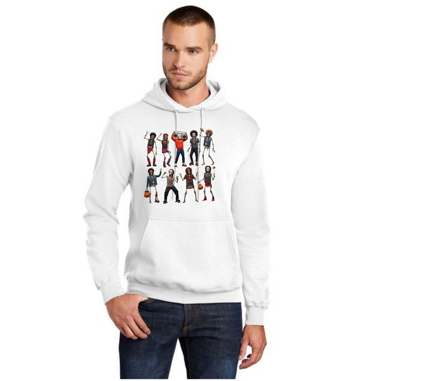 HALLOWEEN PC78H Port & Company® Core Fleece Pullover Hooded Sweatshirt HW-78