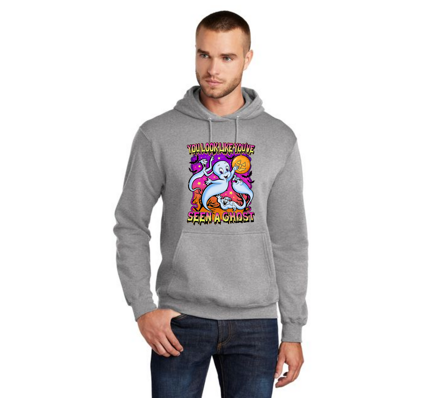 HALLOWEEN PC78H Port & Company® Core Fleece Pullover Hooded Sweatshirt HW-84