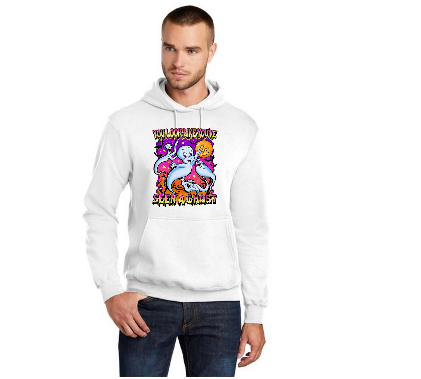 HALLOWEEN PC78H Port & Company® Core Fleece Pullover Hooded Sweatshirt HW-84