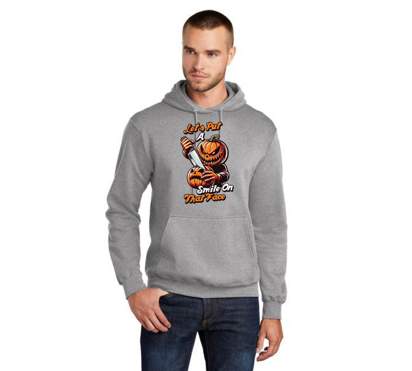 HALLOWEEN PC78H Port & Company® Core Fleece Pullover Hooded Sweatshirt HW-85