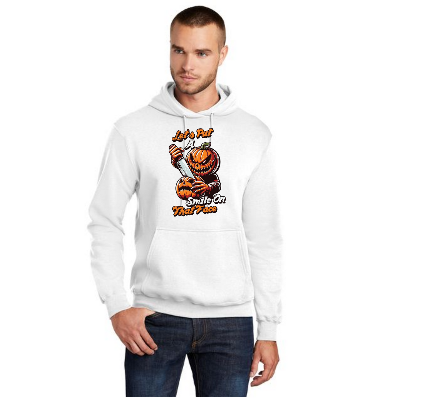HALLOWEEN PC78H Port & Company® Core Fleece Pullover Hooded Sweatshirt HW-85