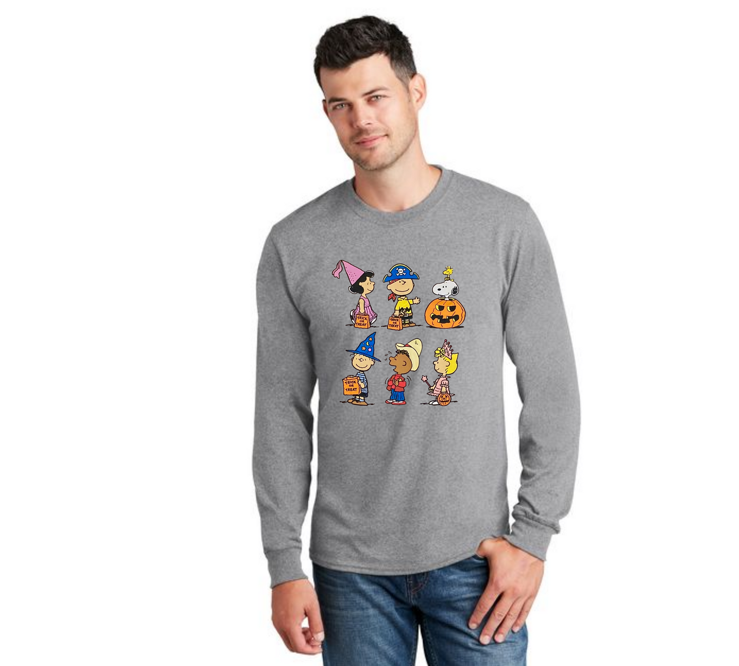 HALLOWEEN PC55LS Port & Company® Long Sleeve Core Cotton Tee HW-86