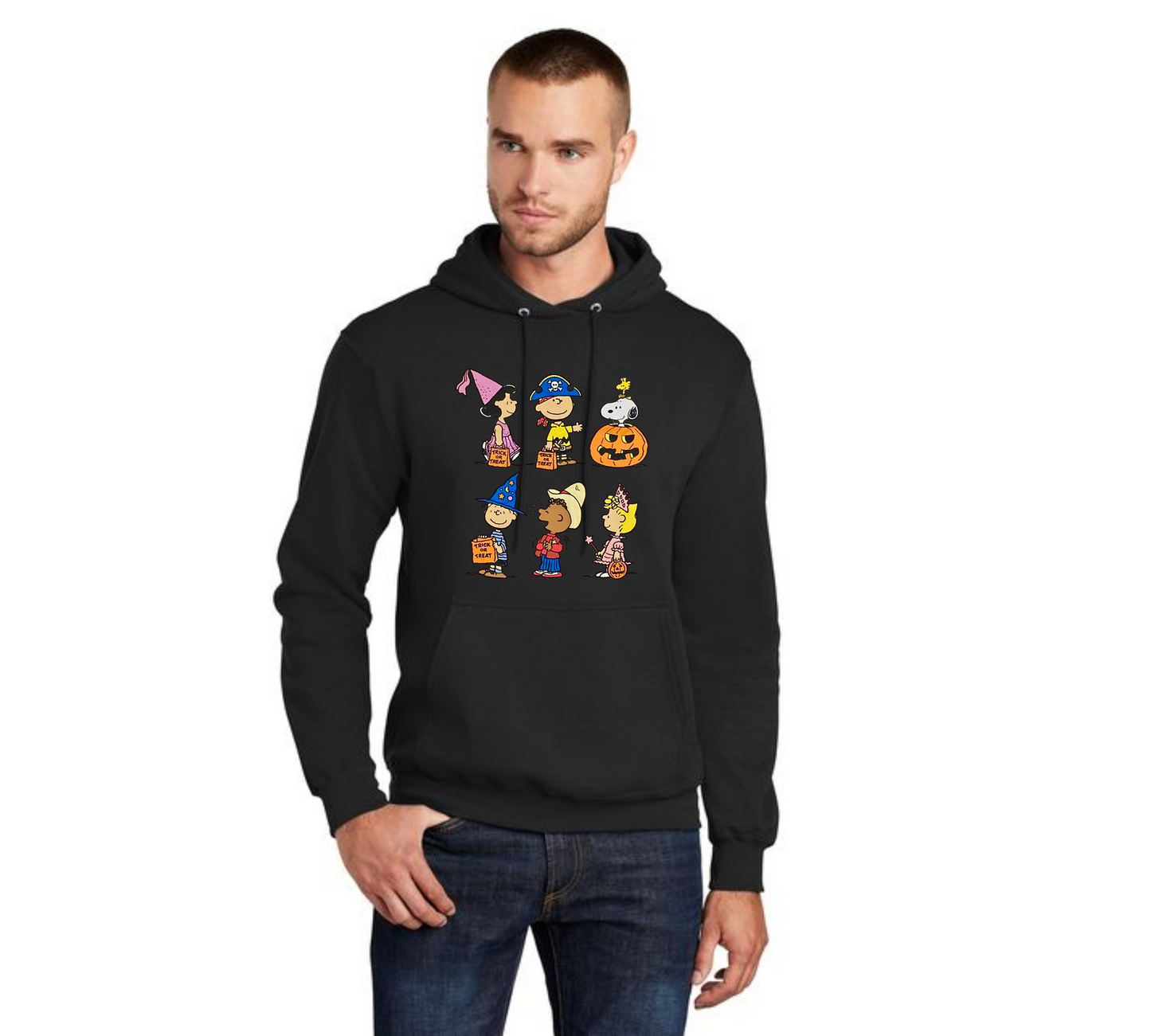 HALLOWEEN PC78H Port & Company® Core Fleece Pullover Hooded Sweatshirt HW-86