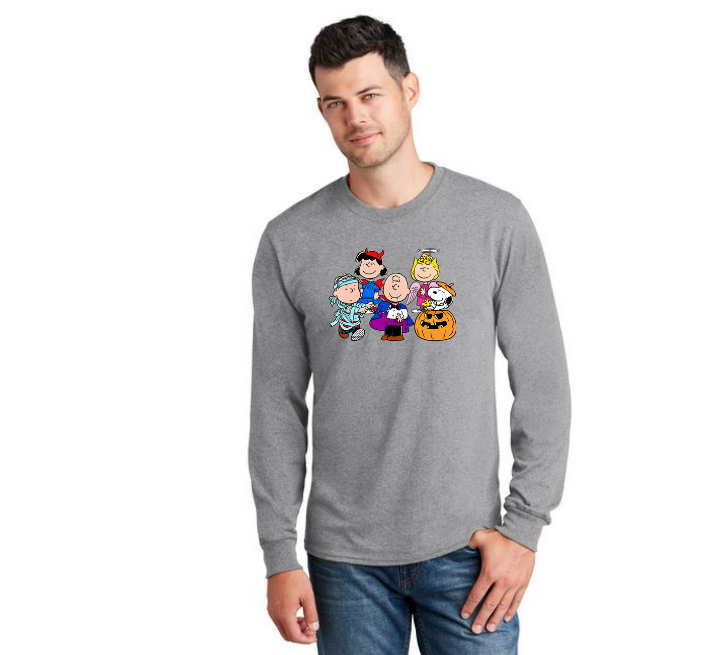HALLOWEEN PC55LS Port & Company® Long Sleeve Core Cotton Tee HW-87