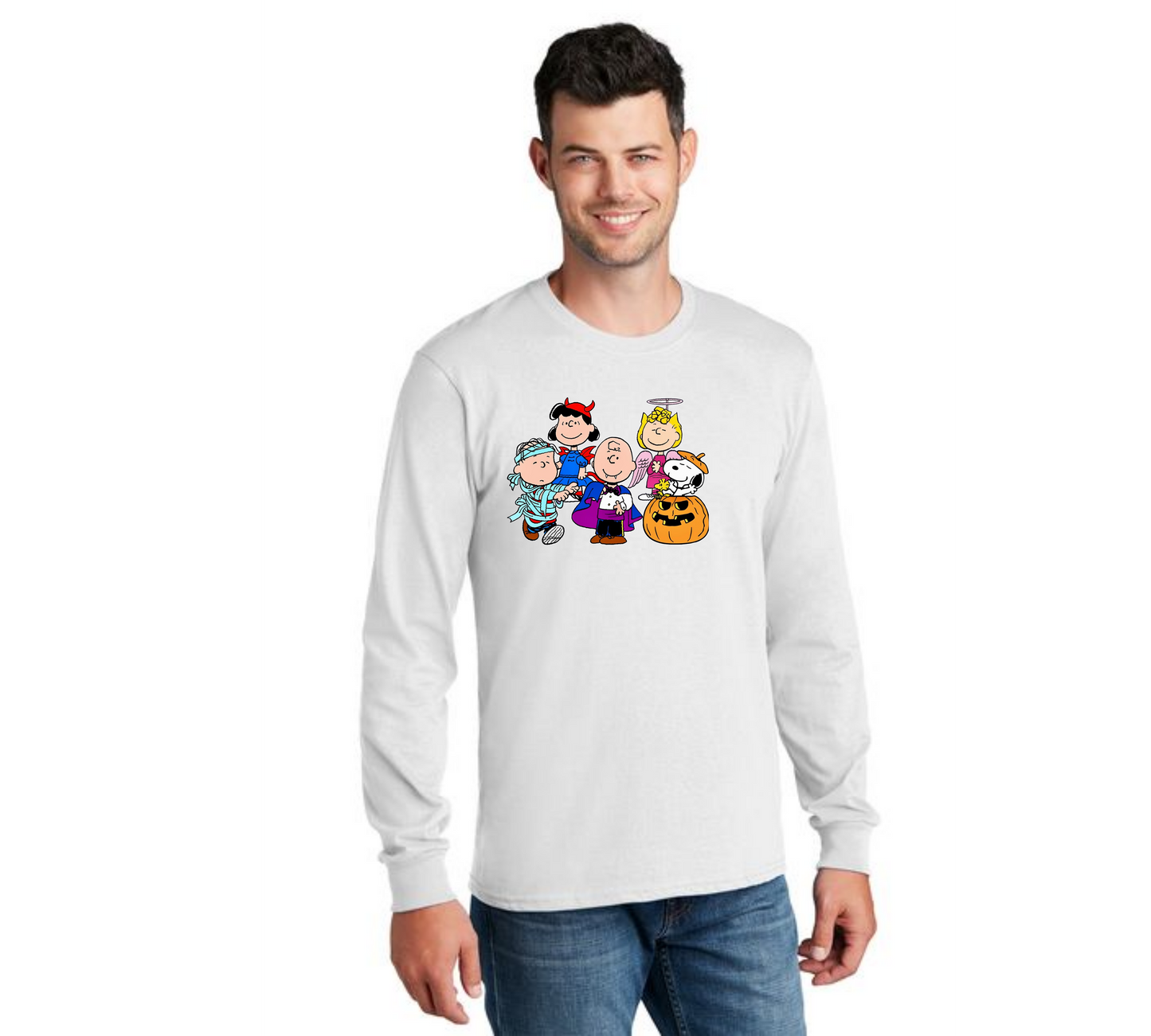 HALLOWEEN PC55LS Port & Company® Long Sleeve Core Cotton Tee HW-87