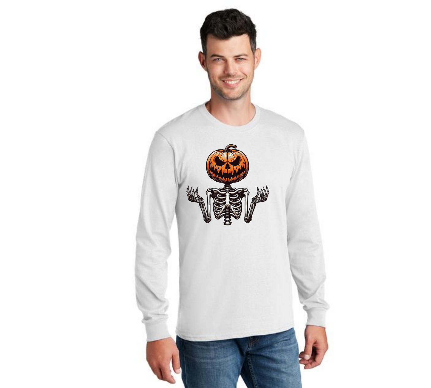 HALLOWEEN PC55LS Port & Company® Long Sleeve Core Cotton Tee HW-89