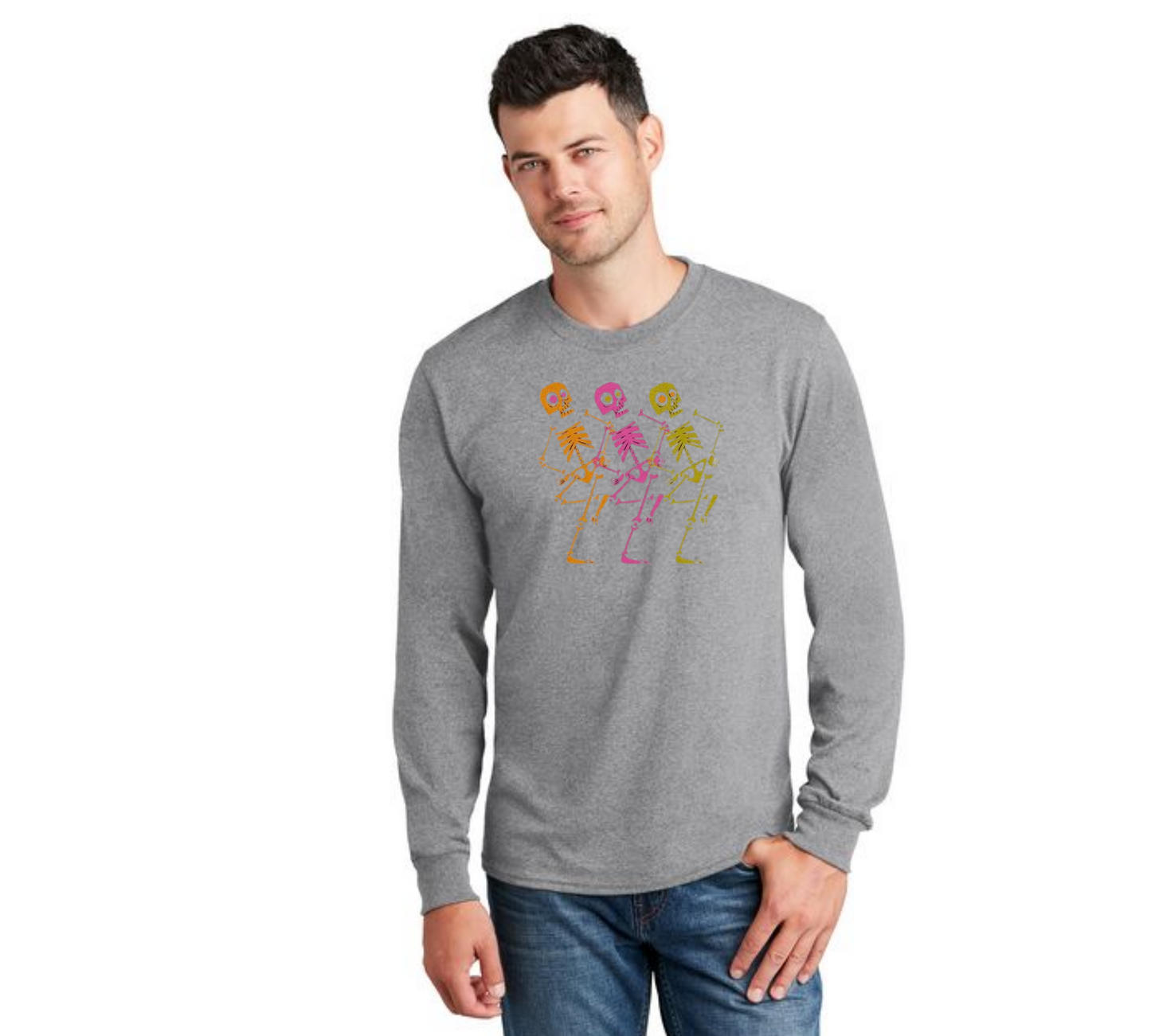 HALLOWEEN PC55LS Port & Company® Long Sleeve Core Cotton Tee HW-91