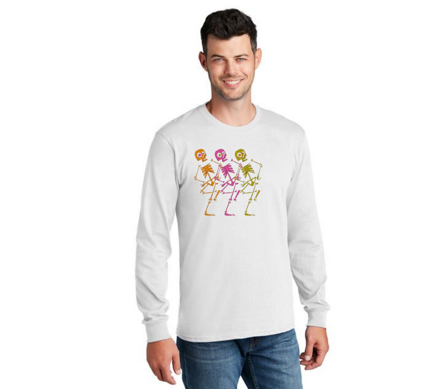 HALLOWEEN PC55LS Port & Company® Long Sleeve Core Cotton Tee HW-91