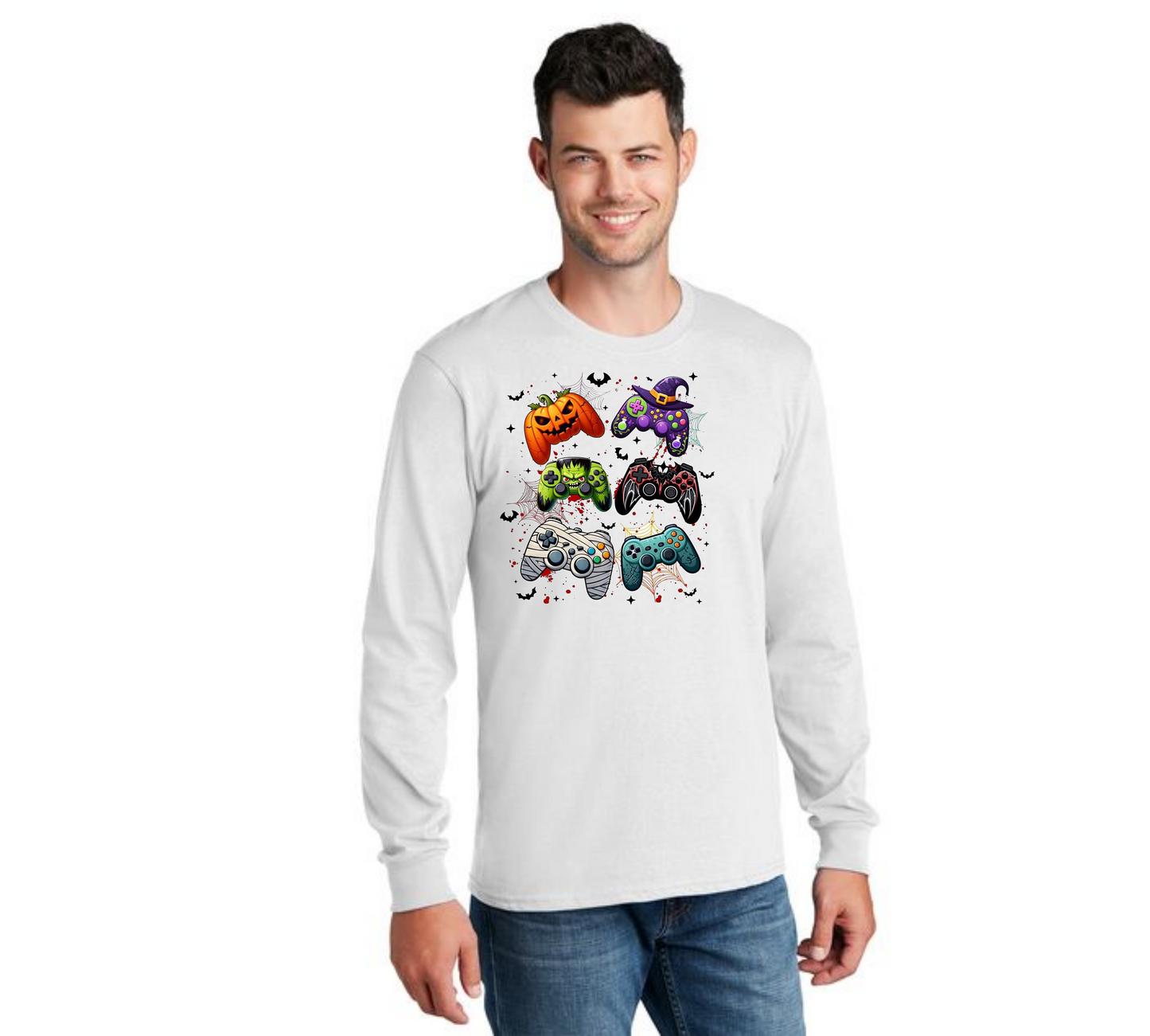 HALLOWEEN PC55LS Port & Company® Long Sleeve Core Cotton Tee HW-90