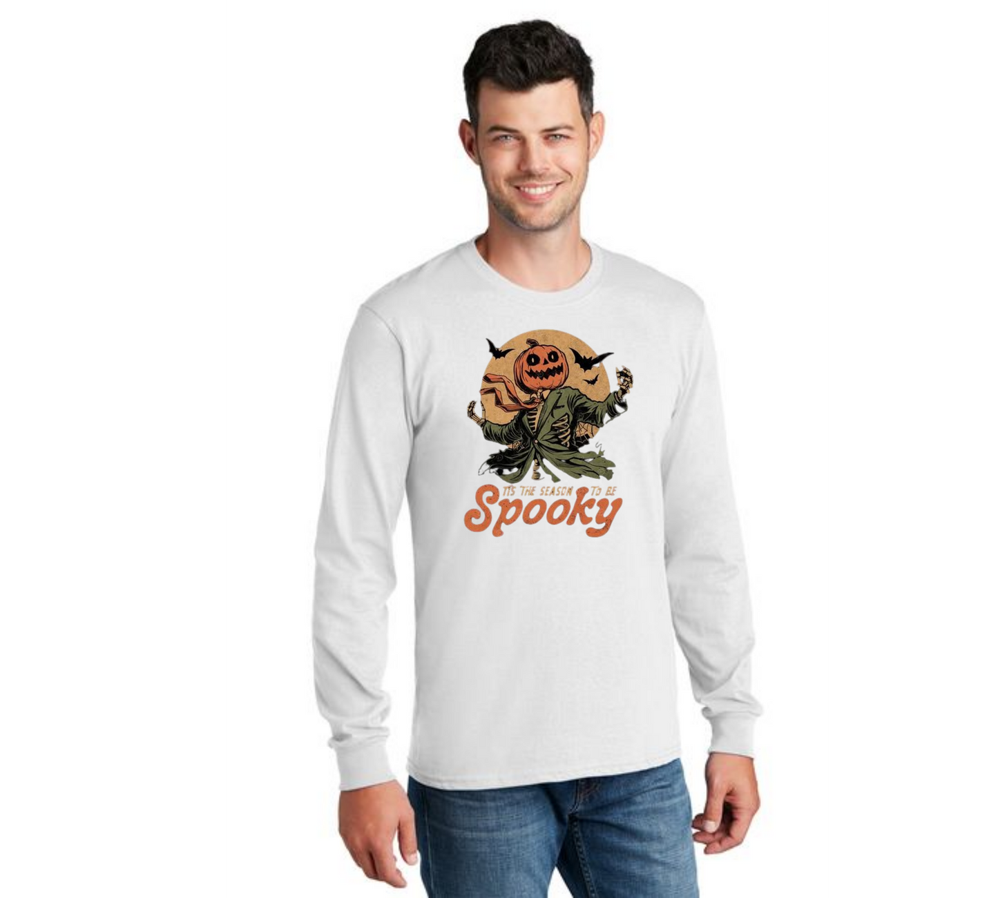 HALLOWEEN PC55LS Port & Company® Long Sleeve Core Cotton Tee HW-79