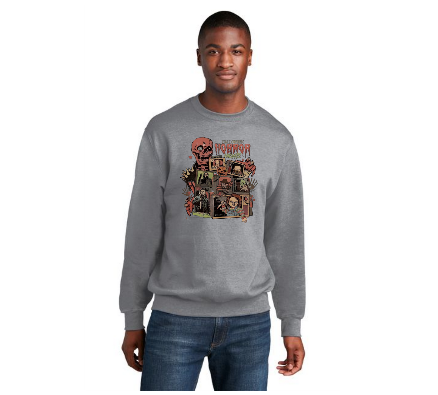 HALLOWEEN Port & Company® Core Fleece Crewneck Sweatshirt HW-80