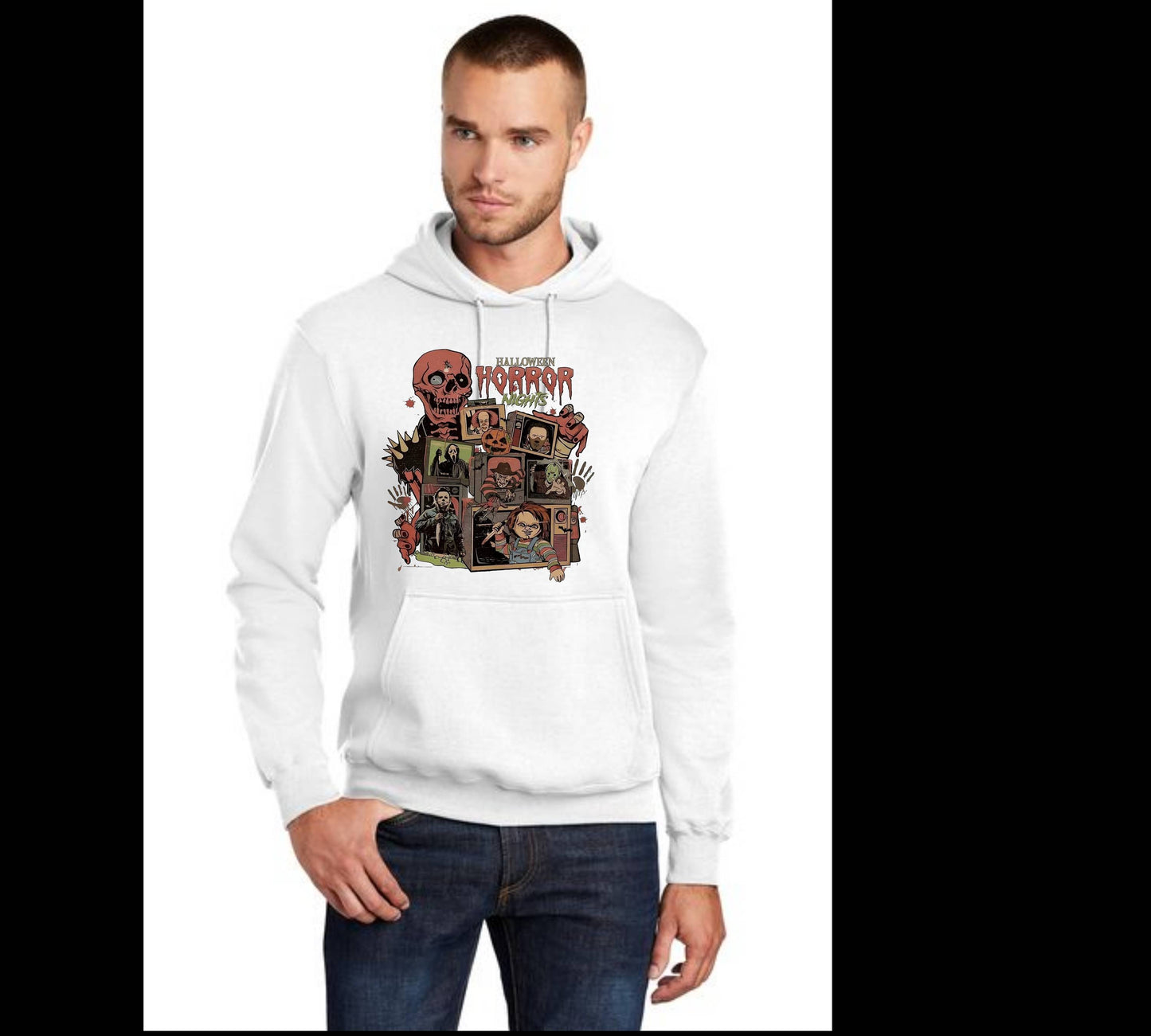 HALLOWEEN PC78H Port & Company® Core Fleece Pullover Hooded Sweatshirt HW-80