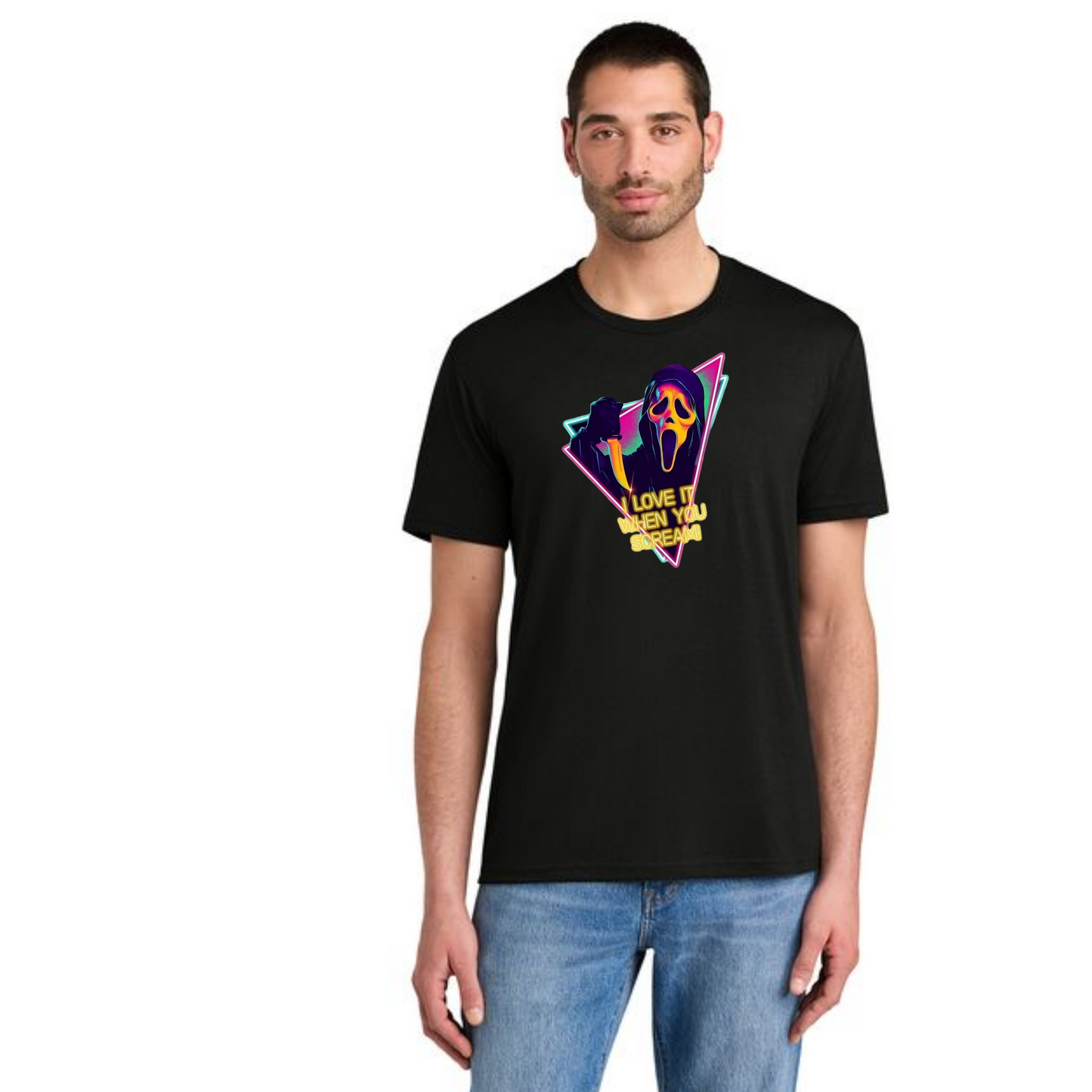 HALLOWEEN SCARY MOVIE 2 DM130 District ® Perfect Tri Tee HW-27