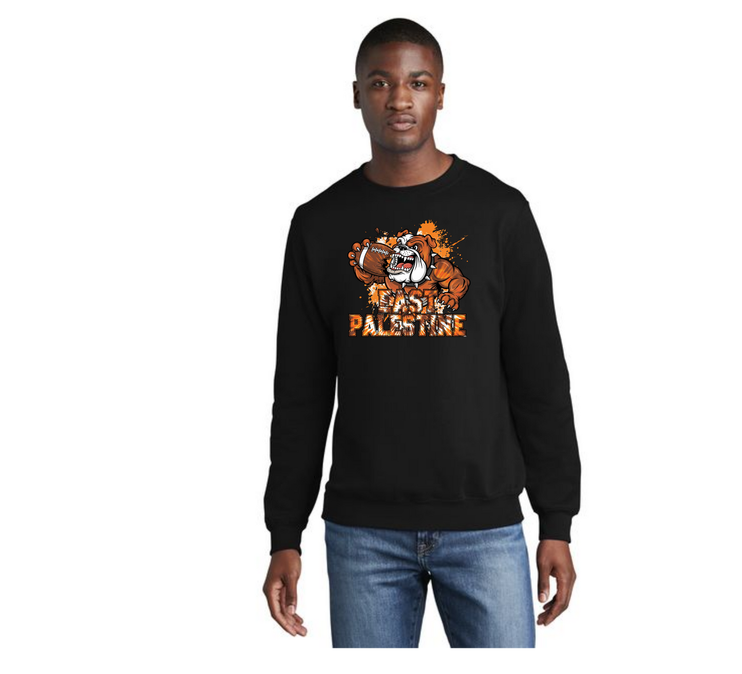 EAST PALESTINE FOOTBALL PC78 Core Fleece Crewneck Sweatshirt 18