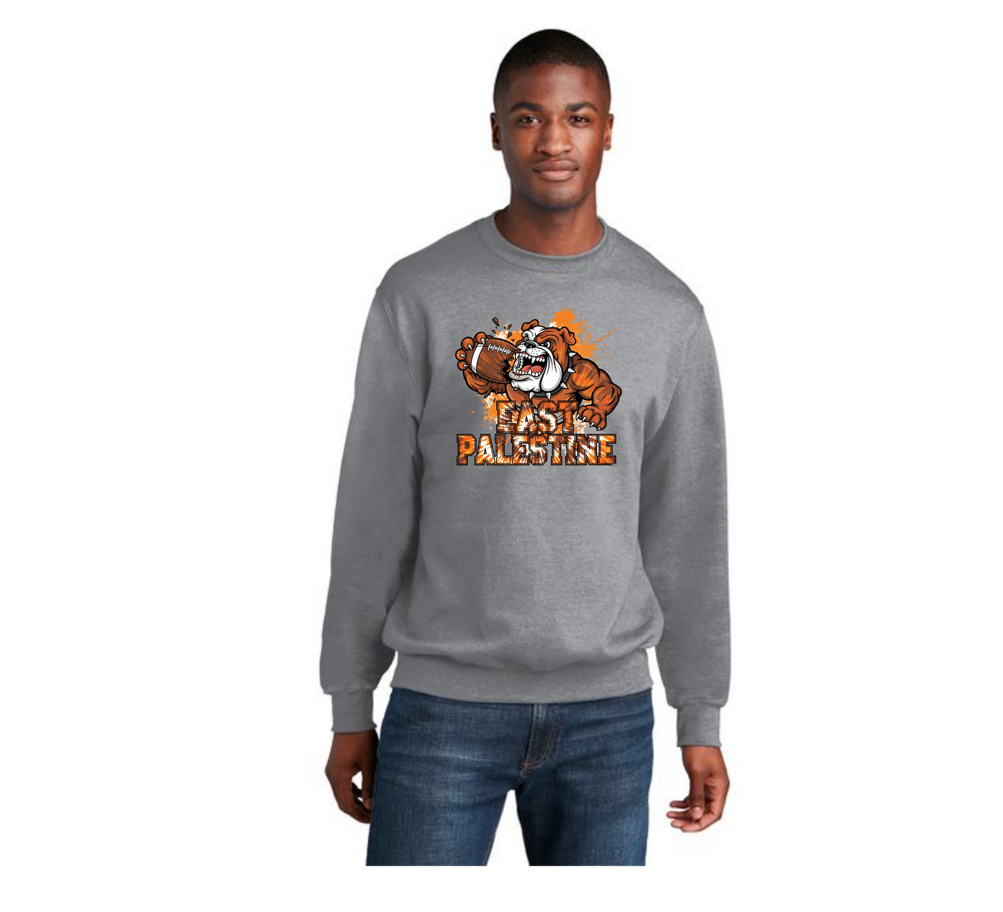 EAST PALESTINE FOOTBALL PC78 Core Fleece Crewneck Sweatshirt 18