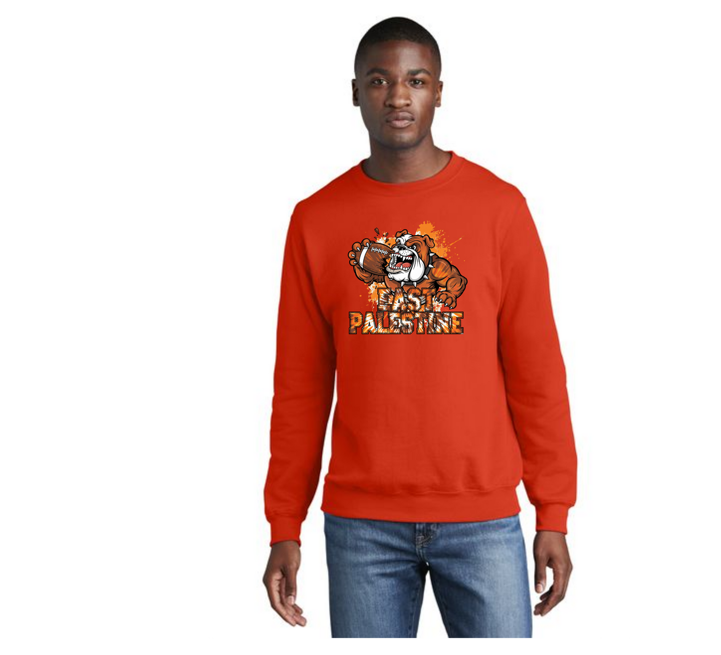 EAST PALESTINE FOOTBALL PC78 Core Fleece Crewneck Sweatshirt 18
